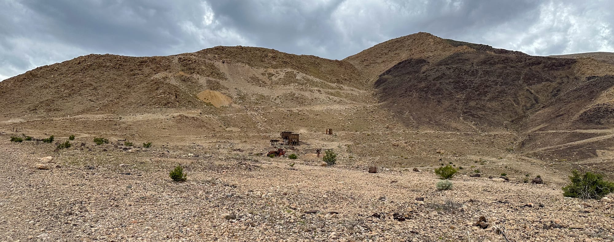 Rainy day at the Queen of Sheba Mine