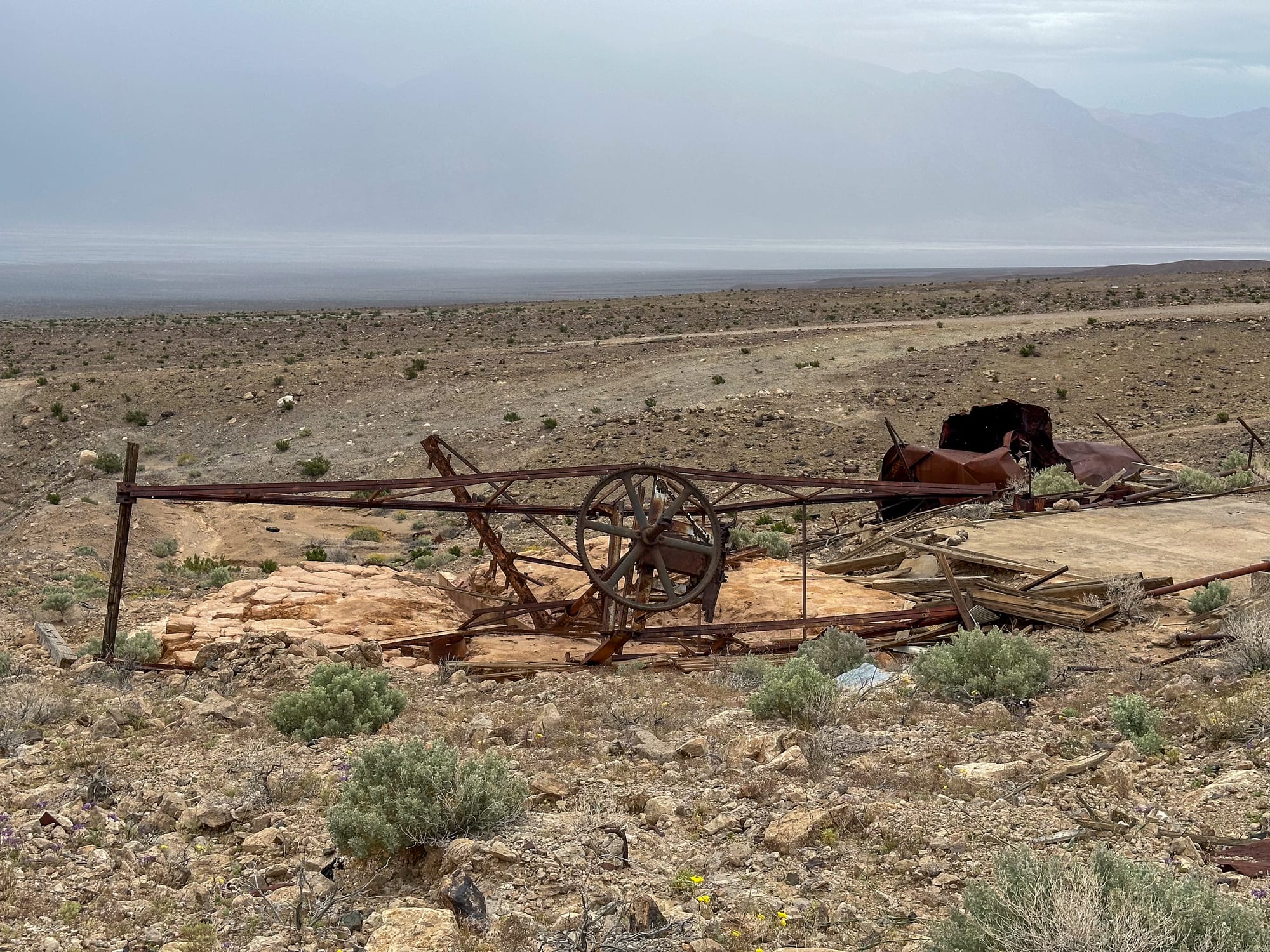 Rainy day at the Queen of Sheba Mine