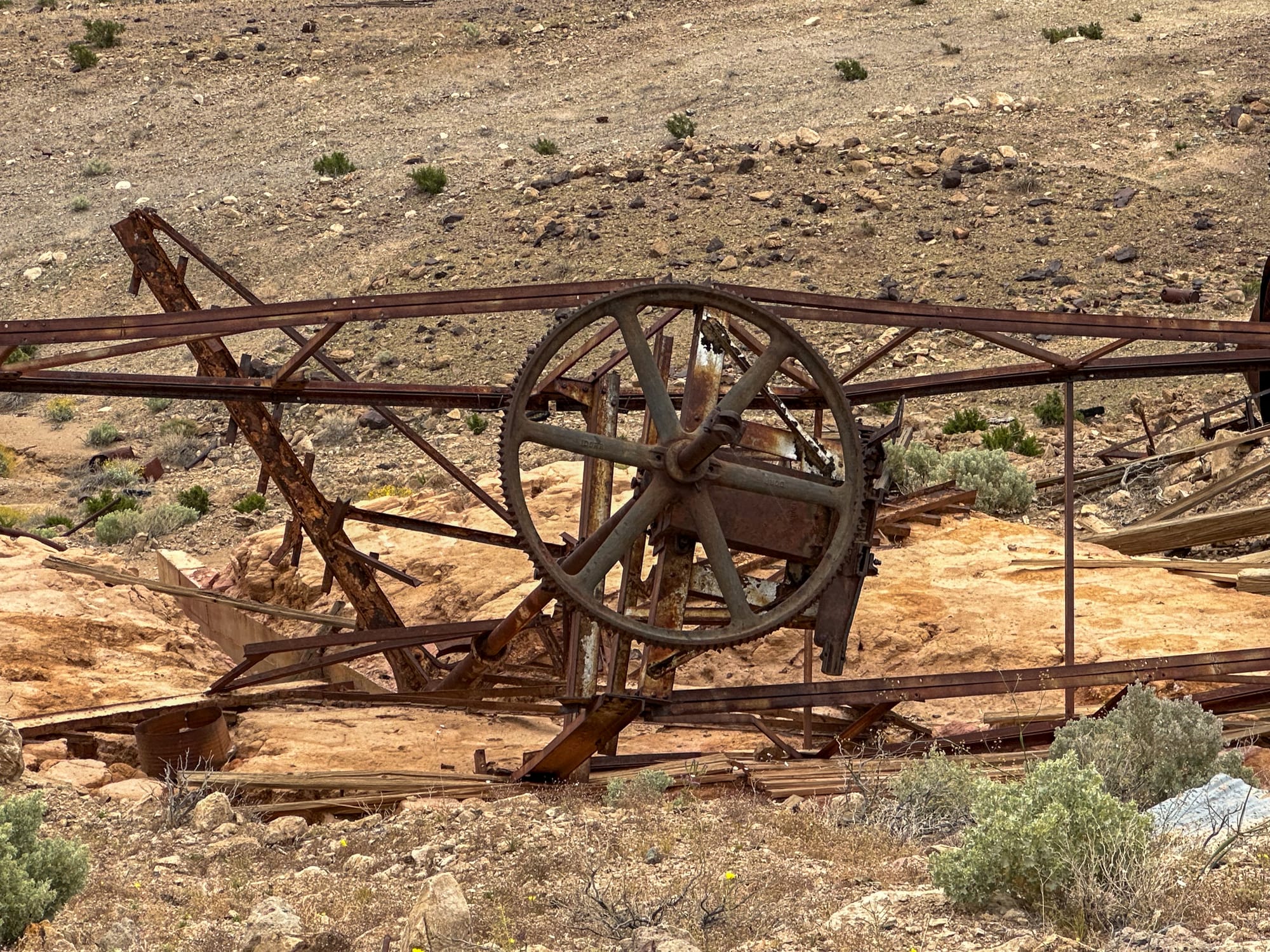 Rainy day at the Queen of Sheba Mine