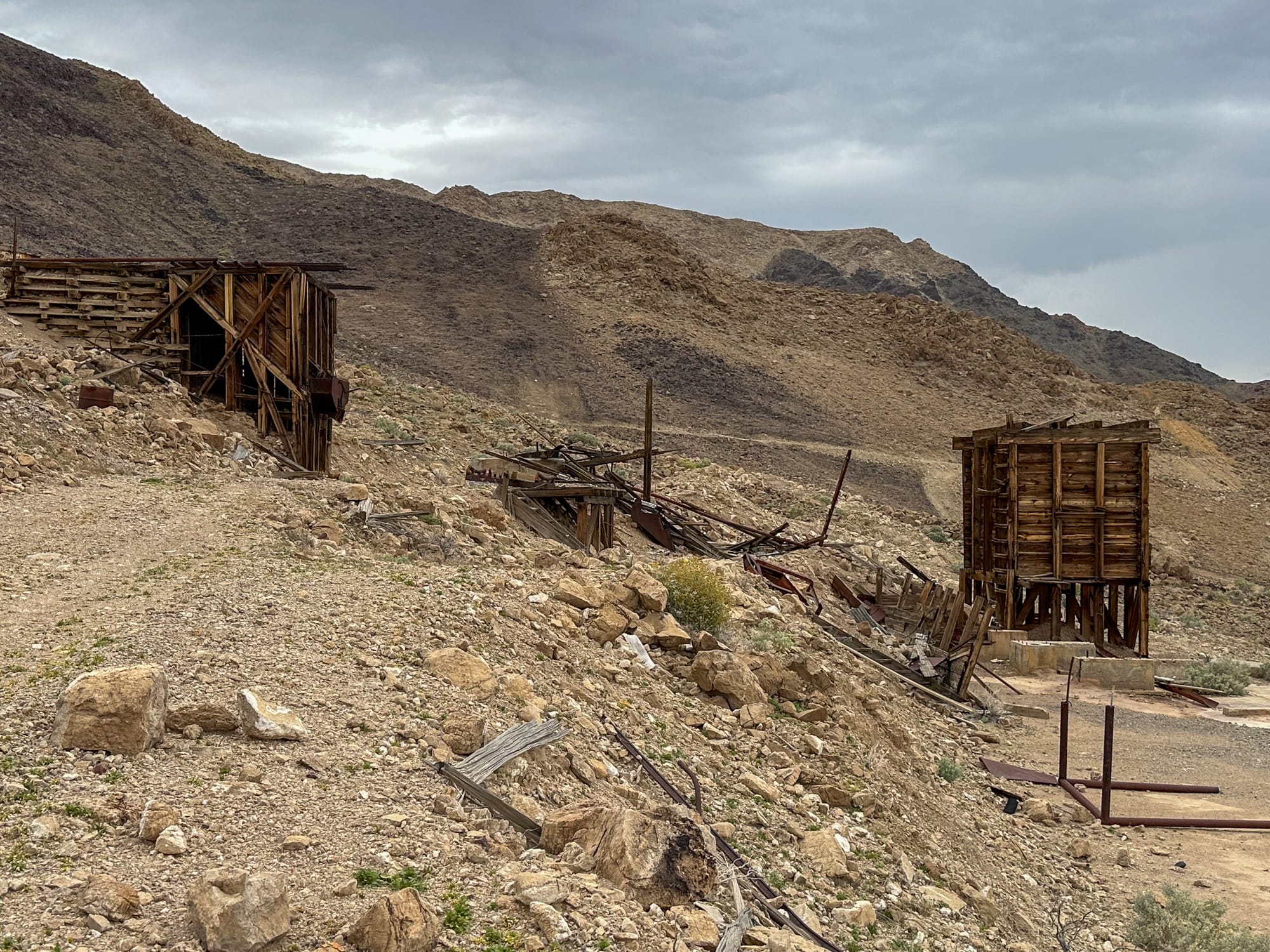 Rainy day at the Queen of Sheba Mine