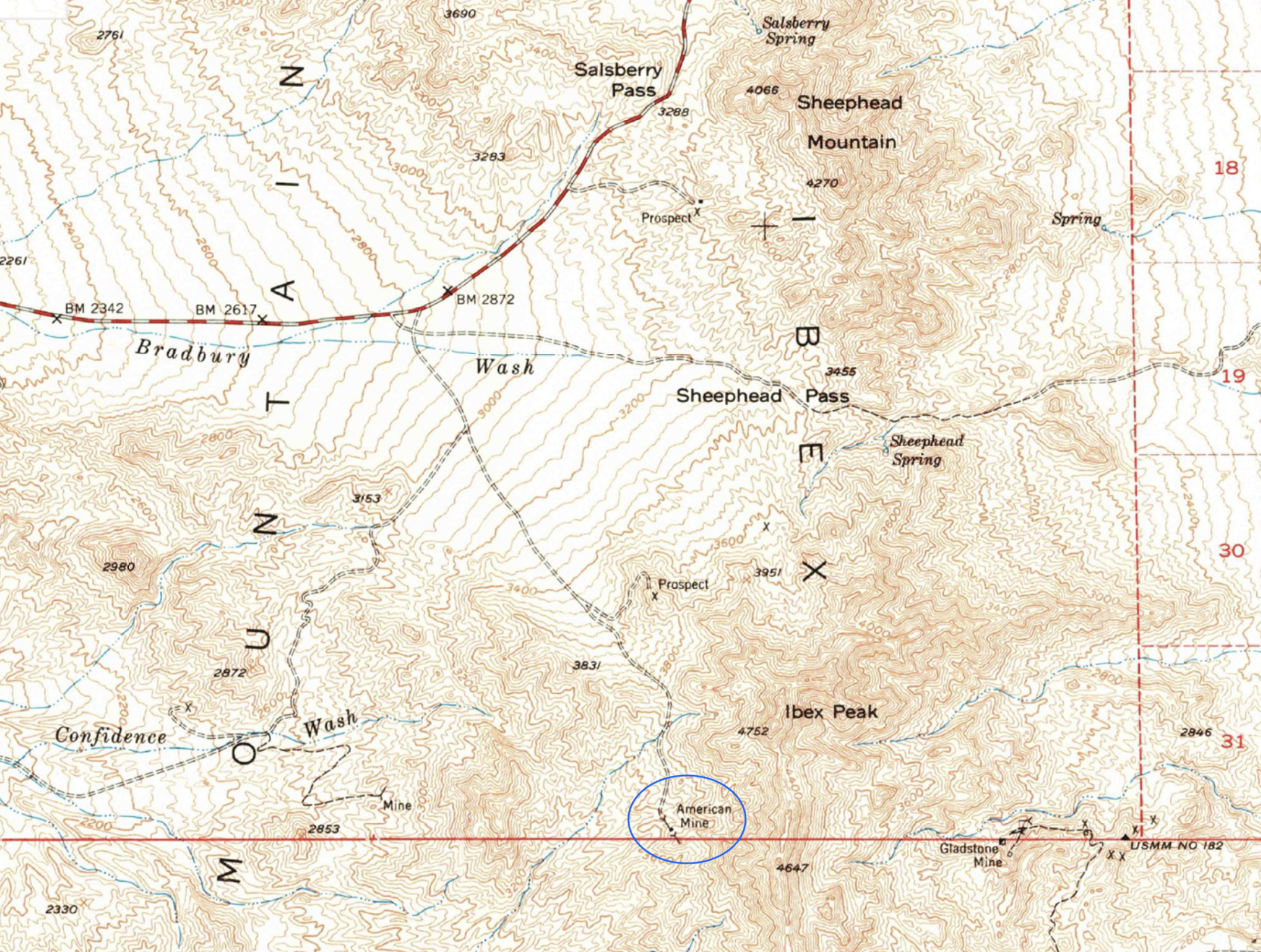 American Mine, Ibex Hills